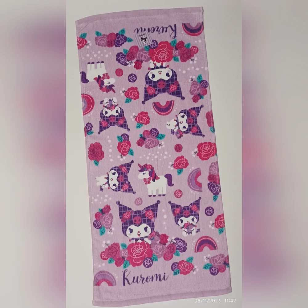 Kuromi Sanrio Scandinavian towel